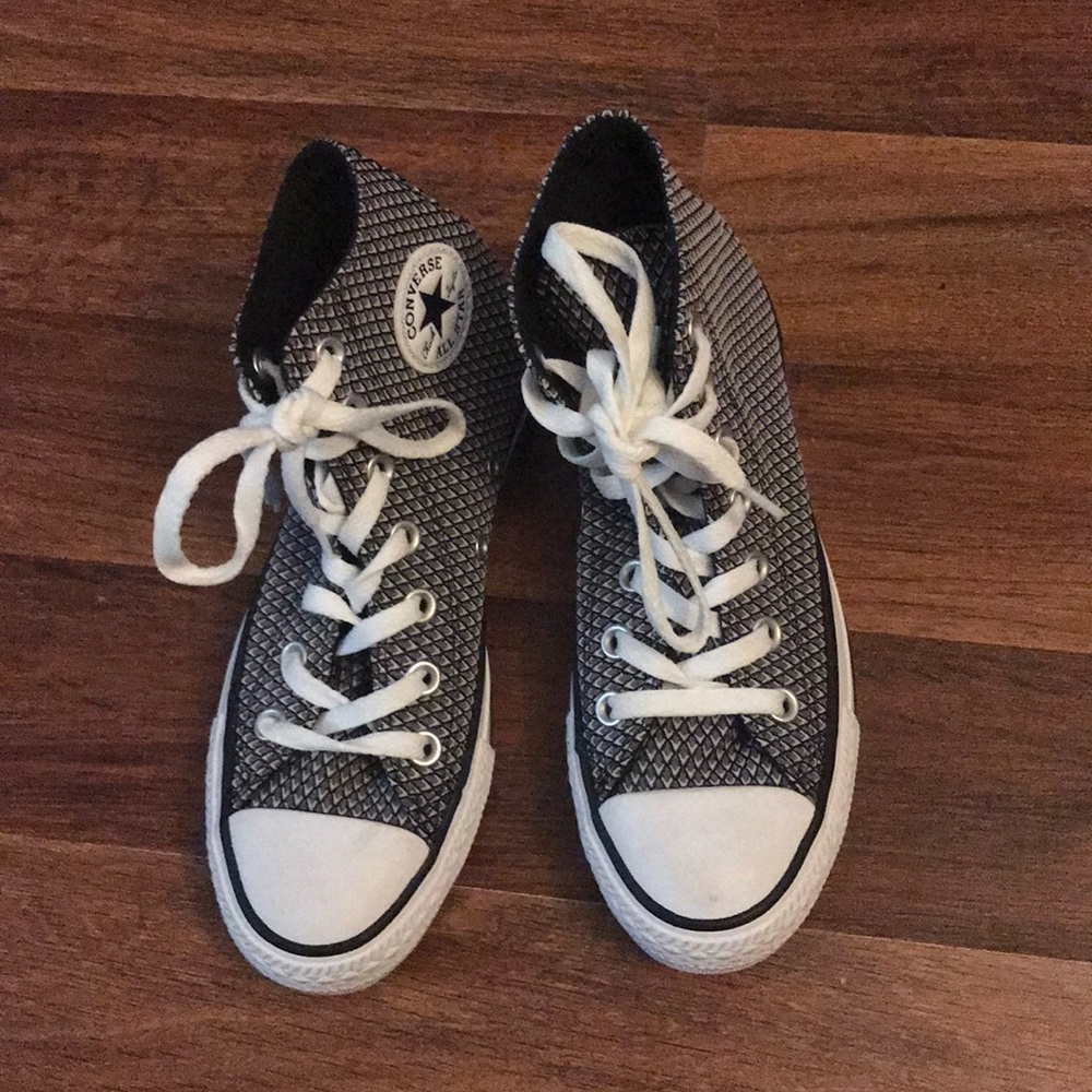 Black and White Converse